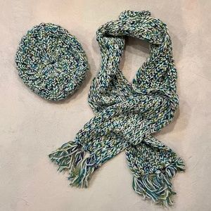 Matching Knit Hat and Scarf Set